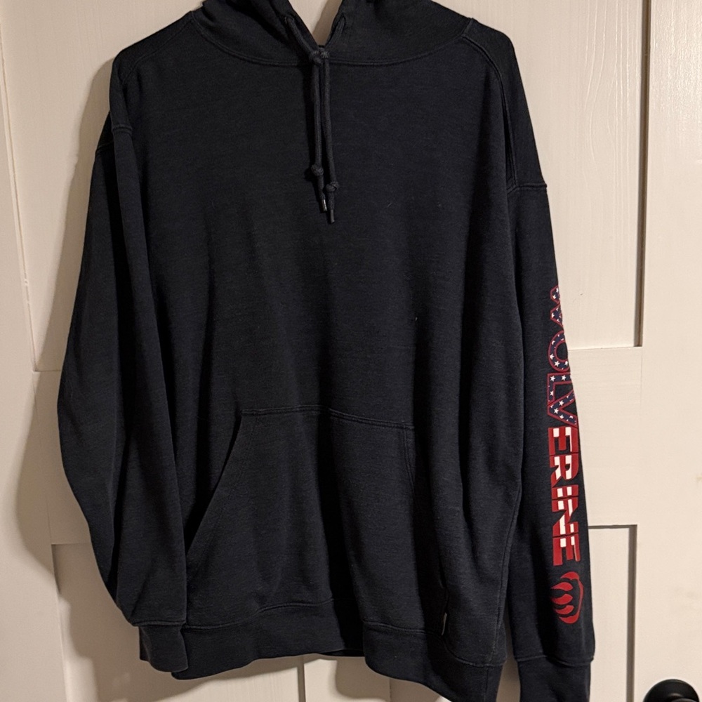 Wolverine Black and Red Men's Hoodie